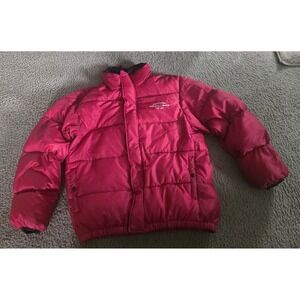 Polo Jeans Co Ralph Lauren Jacket Mens L Red Down Puffer Coat Outerwear Warm